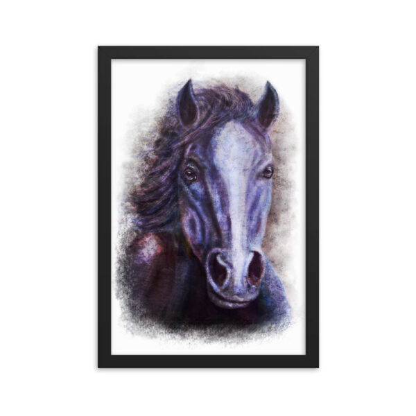 Dark Horse Animal Painting