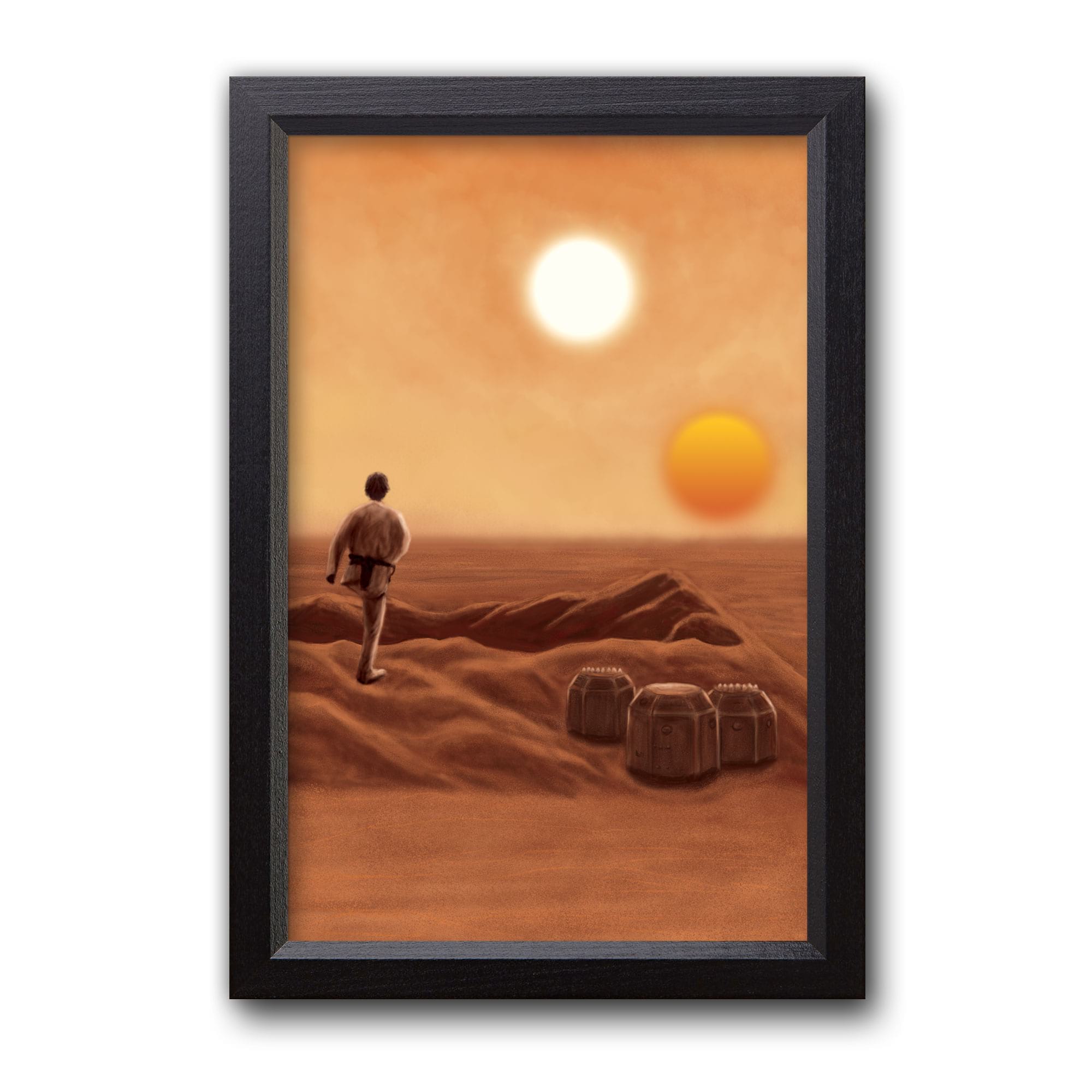 Tatooine Star Wars Painting Episode Iv Justin Fowler Art