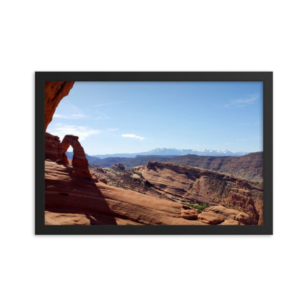 Arches Delicate Arch enhanced matte paper framed poster (in) black 12x18 transparent 60b56fdb8c1bc