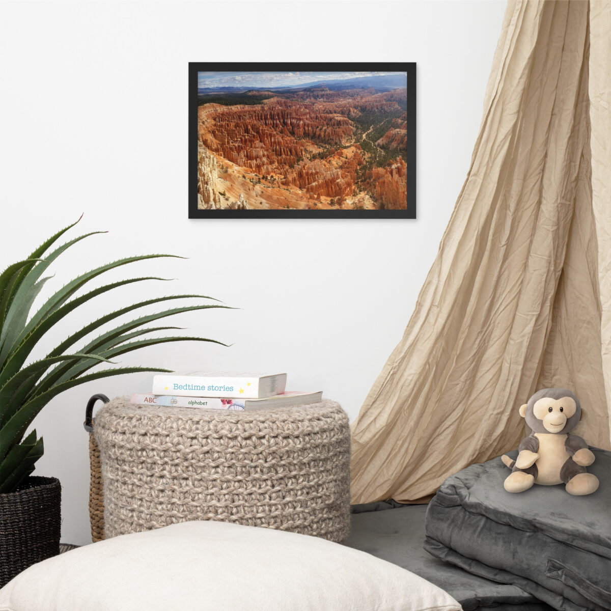 Bryce Canyon Bryce Amphitheater enhanced matte paper framed poster (in) black 12x18 front 654af19688c13