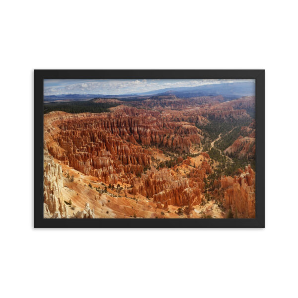 Bryce Canyon Bryce Amphitheater enhanced matte paper framed poster (in) black 12x18 transparent 654af19688b95