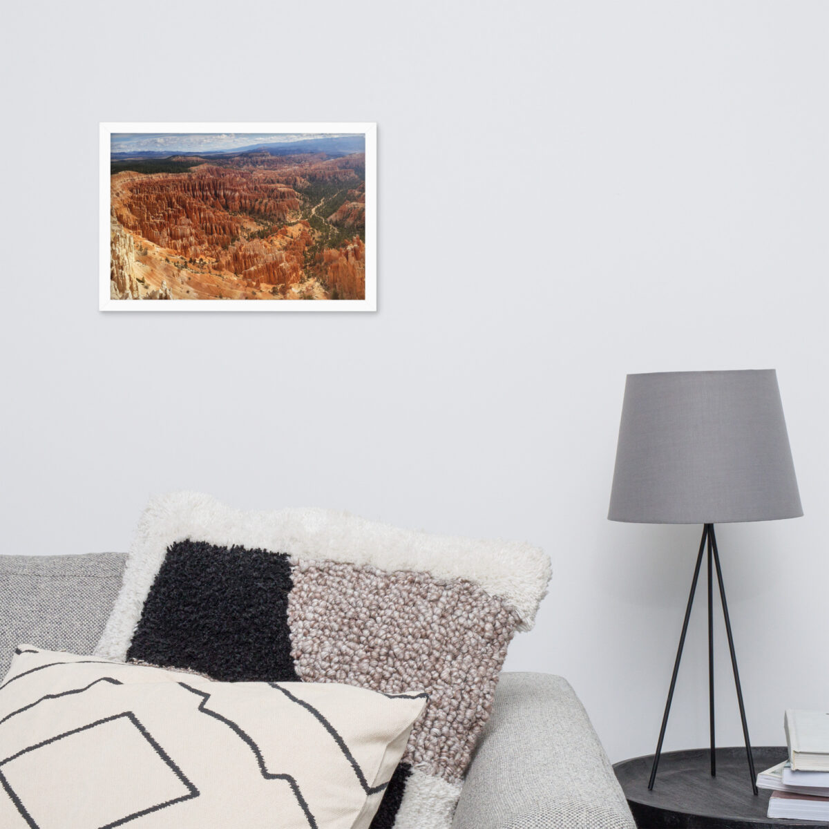 Bryce Canyon Bryce Amphitheater enhanced matte paper framed poster (in) white 12x18 front 654af19688d1d