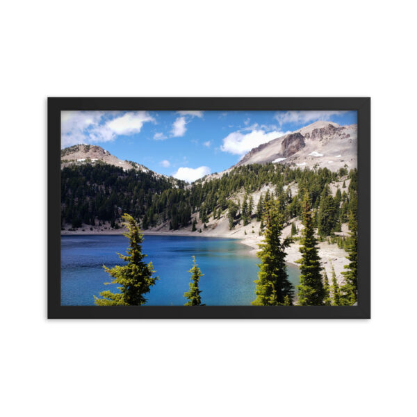 Lassen Lake Helen enhanced matte paper framed poster (in) black 12x18 transparent 654af52008365