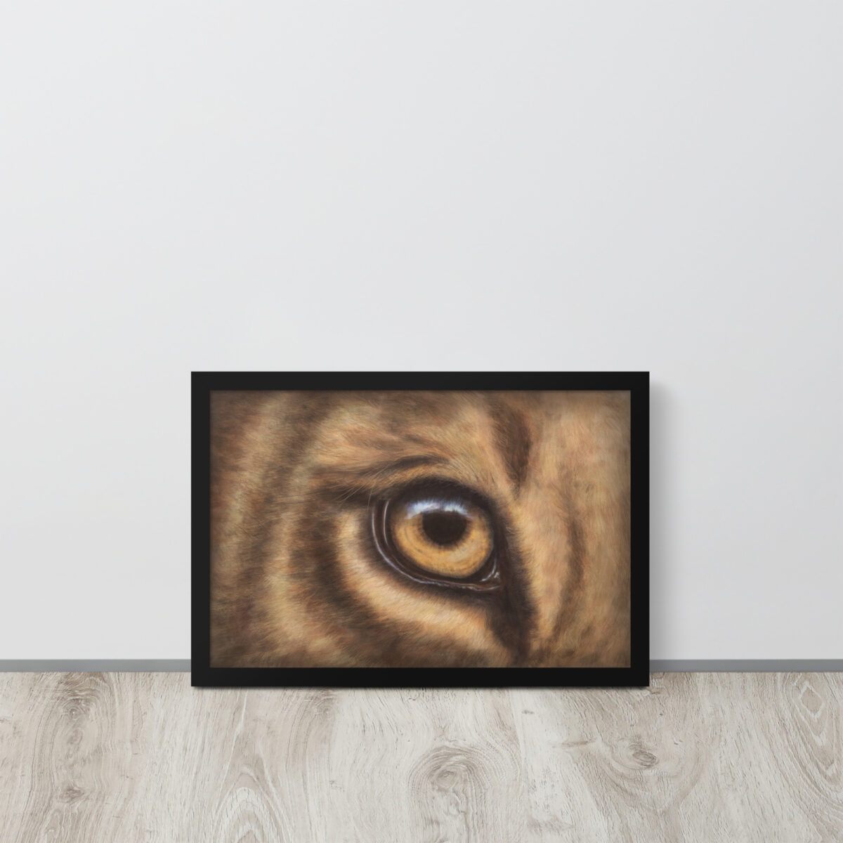 Eye of the Lion enhanced matte paper framed poster (in) black 12x18 front 6619be1c85b81