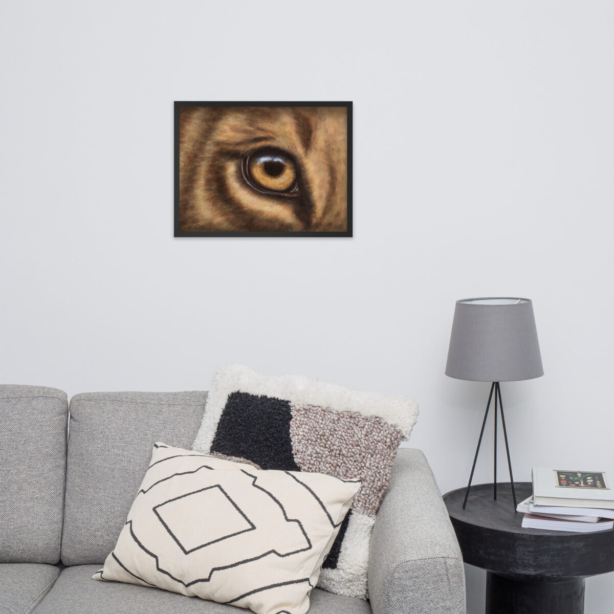 Eye of the Lion enhanced matte paper framed poster (in) black 18x24 front 6618840aac3e8