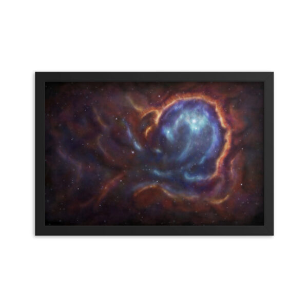 Nebulas enhanced matte paper framed poster (in) black 12x18 transparent 66187a4d17cfe